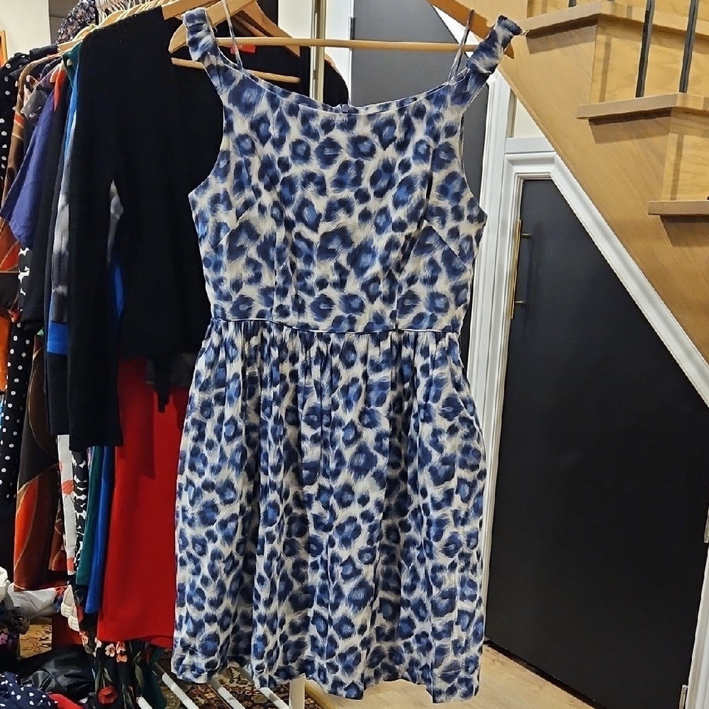 Animal Print Off-Shoulder Dress